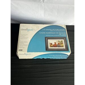 Omnitech 7" Digital Picture Frame USB Remote Open Box